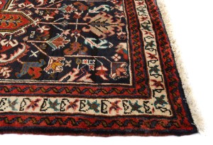 Vintage Plum Geometric 3X10 Ardebil Persian Runner Rug