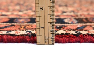 Rusty Red Vintage Tribal 3X17 Hossainabad Runner Oriental Rug