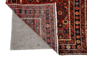 Rusty Red Vintage Tribal 3X17 Hossainabad Runner Oriental Rug