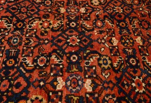 Rusty Red Vintage Tribal 3X17 Hossainabad Runner Oriental Rug