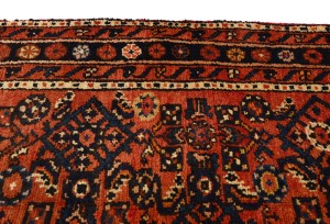 Rusty Red Vintage Tribal 3X17 Hossainabad Runner Oriental Rug
