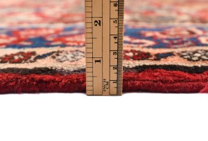 Vintage Red Floral 4'8X7'9 Tabriz Persian Rug