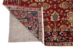 Vintage Red Floral 4'8X7'9 Tabriz Persian Rug