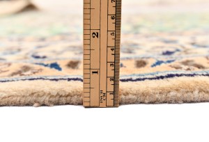 Vintage Floral Classic Green 5X7 Nain Persian Rug