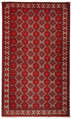 Antique Red Tribal 4X6'5 Balouch Persian Rug