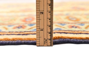 Vintage Yellow Cream Tribal 5X7 Turkoman Persian Rug