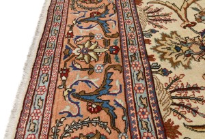 Semi Antique Cream Traditional 10X13 Tabriz Persian Rug