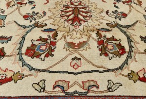 Semi Antique Cream Traditional 10X13 Tabriz Persian Rug