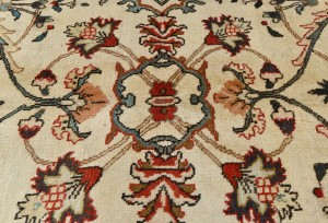 Semi Antique Cream Traditional 10X13 Tabriz Persian Rug