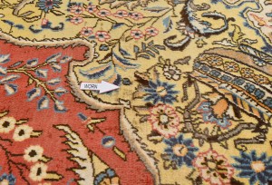 Vintage Classic Pictorial 10X14 Shahreza Persian Rug