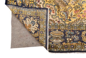 Vintage Classic Pictorial 10X14 Shahreza Persian Rug