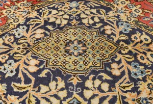 Vintage Classic Pictorial 10X14 Shahreza Persian Rug