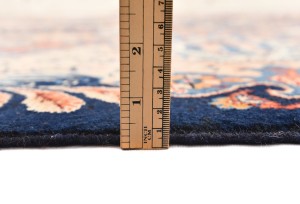 Vintage Purple-navy Pictorial 10X13 Kashmar Persian Rug