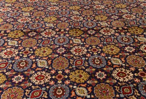 Vintage Purple-navy Traditional 10X13 Tabriz Persian Rug