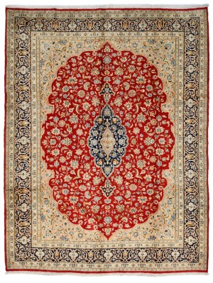 Red Vintage Traditional Floral 9X12 Kerman Persian Oriental Rug