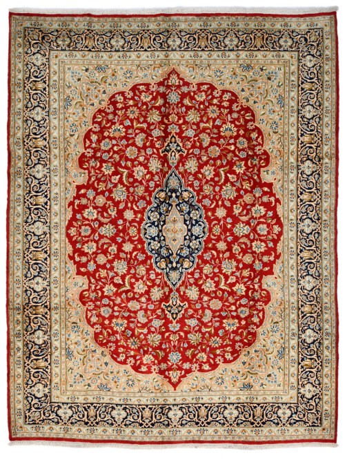 Red Vintage Traditional Floral 9X12 Kerman Persian Oriental Rug