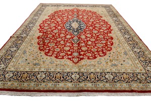 Red Vintage Traditional Floral 9X12 Kerman Persian Oriental Rug