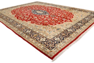 Red Vintage Traditional Floral 9X12 Kerman Persian Oriental Rug