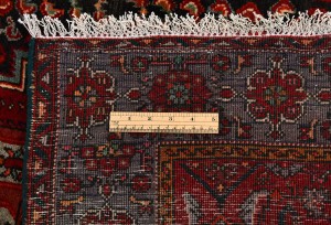 Red Vintage Tribal Geometric 3'7X5'2 Bidjar Persian Oriental Rug