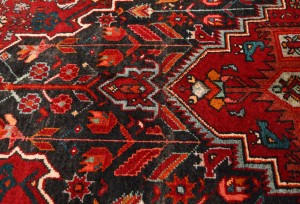 Red Vintage Tribal Geometric 3'7X5'2 Bidjar Persian Oriental Rug