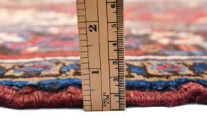 Red Vintage Geometric 7X10 Heriz Persian Oriental Rug