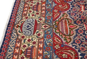 Vintage Purple-navy Traditional 9X13 Kashmar Persian Rug