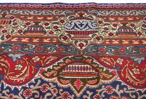 Vintage Purple-navy Traditional 9X13 Kashmar Persian Rug
