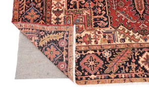 Vintage Red Geometric 8X12 Heriz Persian Rug