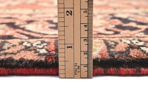 Vintage Rusty Red Geometric 7X9 Heriz Persian Rug