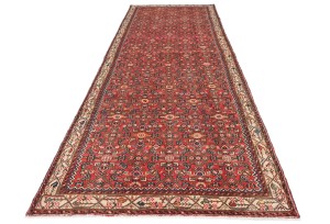 Vintage Tribal Red 5X13 Hamedan Persian Runner Rug