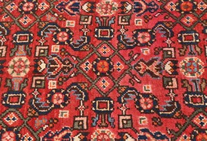 Vintage Tribal Red 5X13 Hamedan Persian Runner Rug