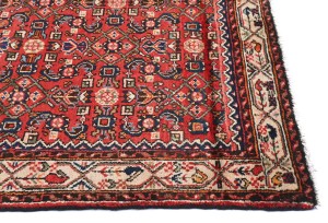 Vintage Tribal Red 5X13 Hamedan Persian Runner Rug