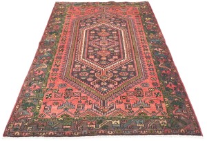 Vintage Floral Red 4X7 Gholtogh Persian Rug