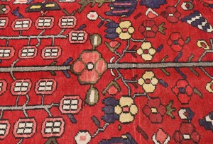 Vintage Red Floral 5'2X8'6 Bakhtiari Persian Rug