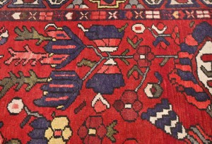 Vintage Red Floral 5'2X8'6 Bakhtiari Persian Rug