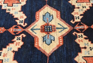 Vintage Geometric Tribal 5X6 Viss Persian Rug