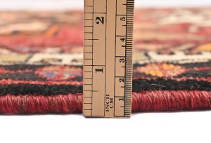 Vintage Tribal Geometric 3'3X13'5 Heriz Persian Runner Rug