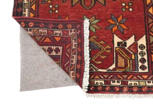 Vintage Tribal Geometric 3'3X13'5 Heriz Persian Runner Rug