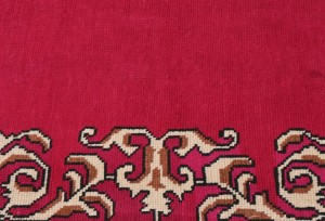 Semi Antique Fuchsia Rose Classic 2'5X15'5 Tabriz Persian Runner Rug