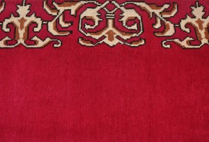Semi Antique Fuchsia Rose Classic 2'5X15'5 Tabriz Persian Runner Rug