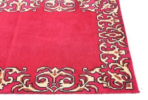 Semi Antique Fuchsia Rose Classic 2'5X15'5 Tabriz Persian Runner Rug