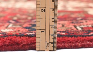 Vintage Red Tribal 3'6X9'7 Hamedan Persian Runner Rug