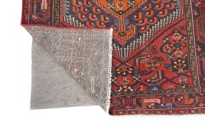 Vintage Plum Tribal 4X6 Hamedan Persian Rug