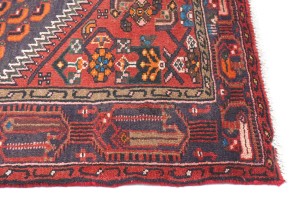 Vintage Plum Tribal 4X6 Hamedan Persian Rug