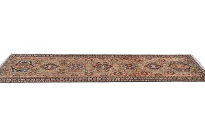 Vintage Pale Pink Tribal 2'4X9'2 Karajeh Persian Runner Rug