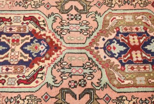Vintage Pale Pink Tribal 2'4X9'2 Karajeh Persian Runner Rug