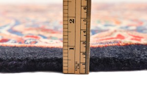 Vintage Purple-navy Pictorial 10X13 Kashmar Persian Rug