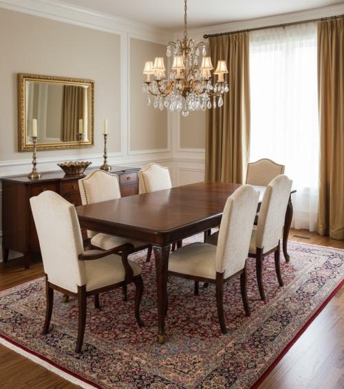 Vintage Traditional Floral 9'7X13'6 Kerman Persian Rug