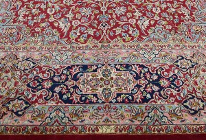 Vintage Traditional Floral 9'7X13'6 Kerman Persian Rug