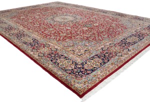 Vintage Traditional Floral 9'7X13'6 Kerman Persian Rug